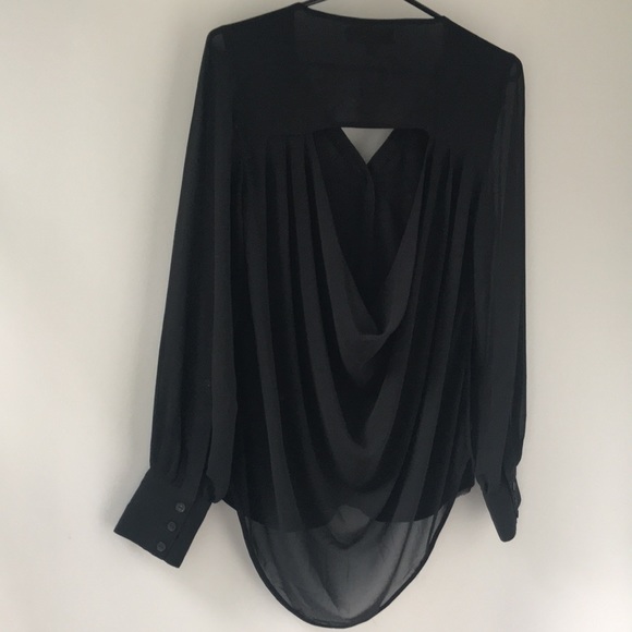 Black long sleeve blouse | Small - Picture 5 of 7